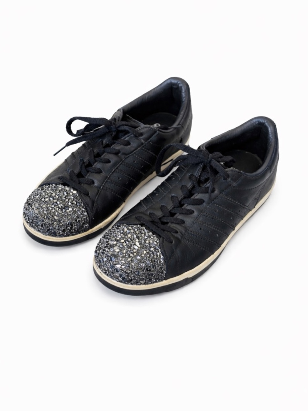 Adidas Superstar 80s Metal Toe Black Leather Sneakers